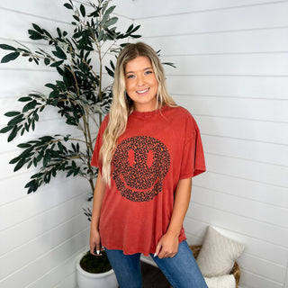 Easel Smiles For Days Cotton Short Sleeve Graphic Top - 8 colors!