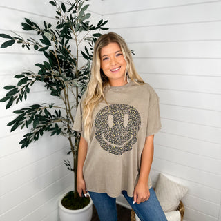 Easel Smiles For Days Cotton Short Sleeve Graphic Top - 8 colors!