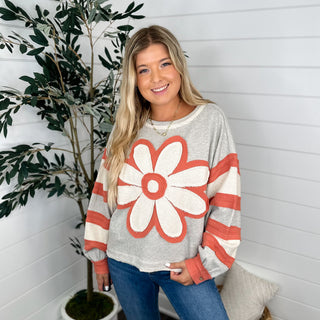 Independent Cuteness Long Sleeve Oatmeal Avery Mae Top