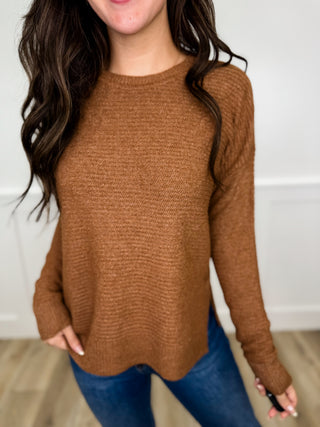 Something About it Knit Long Sleeve Avery Mae Sweater Top - 4 colors!
