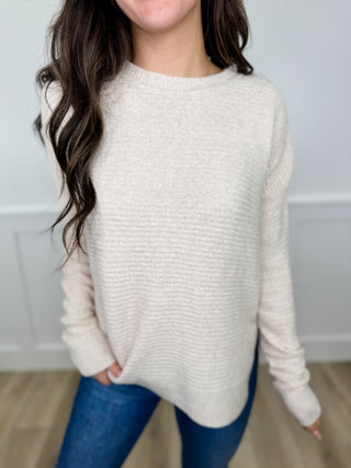 Something About it Knit Long Sleeve Avery Mae Sweater Top - 4 colors!