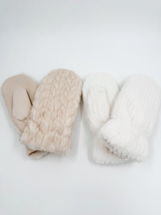 Stay Cozy Faux Fur Mittens - 2 options!