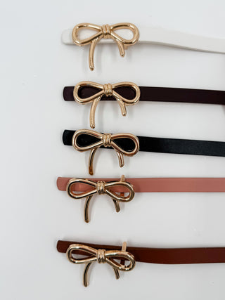 Elegant Bow Faux Leather Waist Belt - 5 colors!