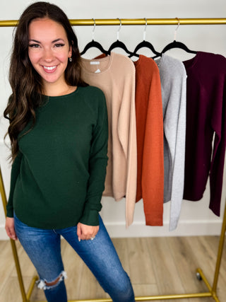 On Another Note Knit Long Sleeve Avery Mae Sweater Top - 5 colors!