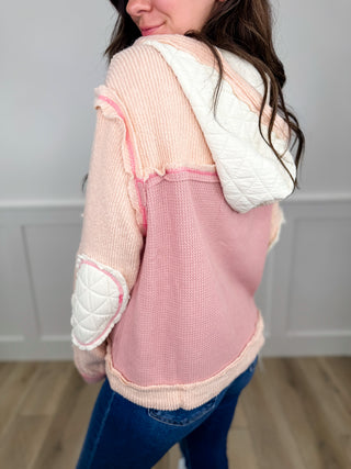 POL Almost Believable Cotton Blend Long Sleeve Hooded Shacket - 2 colors!