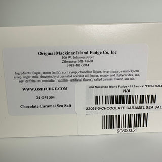 4oz Mackinac Island Fudge - 15 flavors! *FINAL SALE*