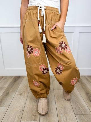 Confessions of a Girl High Rise Cotton Wide Leg Avery Mae Cropped Joggers - 2 colors!
