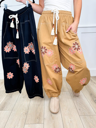 Confessions of a Girl High Rise Cotton Wide Leg Avery Mae Cropped Joggers - 2 colors!