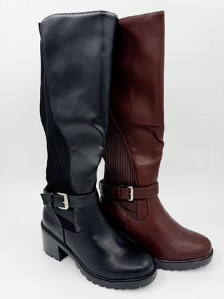 To the Top  Faux Leather Tall Boots - 2 colors!