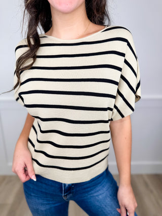 Sew In Love Call Me Out Short Sleeve Top