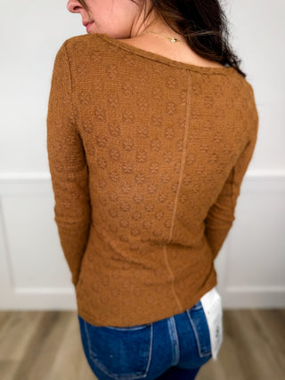 Gaining Clarity Knit Long Sleeve Avery Mae Top - 4 colors!