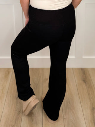 In the Groove High Rise Fleece Lined Avery Mae Flare Leggings - 2 colors!