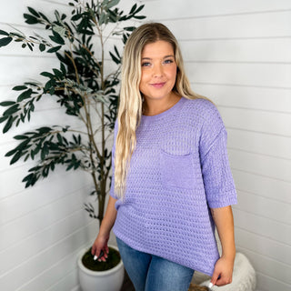 Introduce Yourself Knit Short Sleeve Avery Mae Sweater Top - 3 colors!