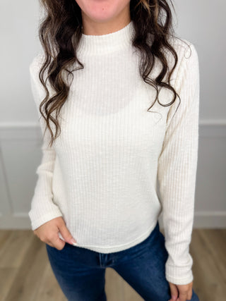 Going All Out Ribbed Long Sleeve Avery Mae Top - 2 colors!