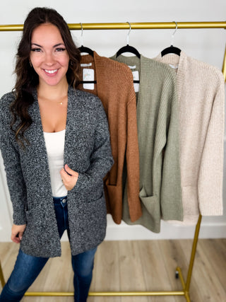 Minding Mine Knit Long Sleeve Avery Mae Cardigan - 4 colors!