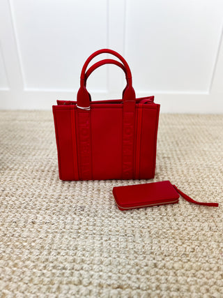 Got it Handled Faux Leather Tote Bag & Wallet Set - 11 colors!