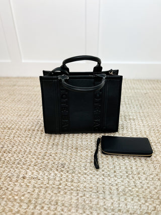 Got it Handled Faux Leather Tote Bag & Wallet Set - 11 colors!