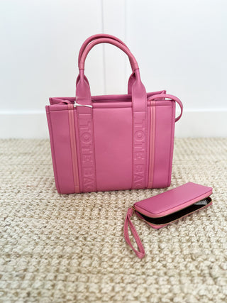 Got it Handled Faux Leather Tote Bag & Wallet Set - 11 colors!