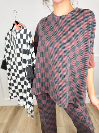 Do Your Thing Ribbed Short Sleeve Avery Mae Top - 2 colors!