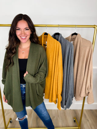Dear Scarlett Can You Keep a Secret Knit Long Sleeve Cardigan - 4 colors!