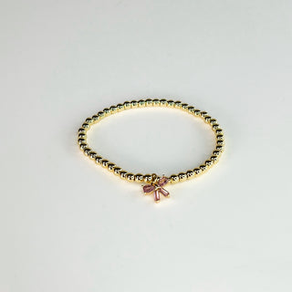 Just One More Bow Gold Bracelet - 2 colors!