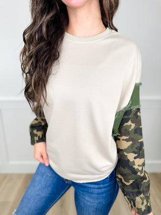How Foolish Lightweight Long Sleeve Green Avery Mae Top