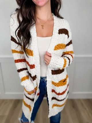 Morning Banter Knit Long Sleeve Cream Avery Mae Cardigan