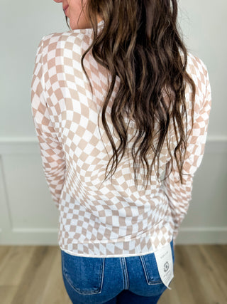 Hold Onto That Feeling Sheer Mesh Long Sleeve Avery Mae Top - 2 colors!