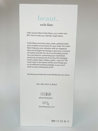 PRE-ORDER BEAUT smile kleen toothbrush