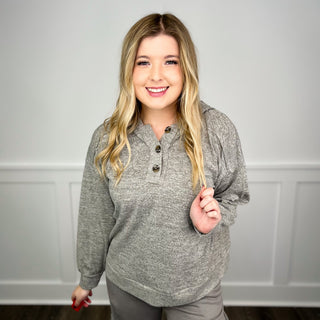 In the Background Long Sleeve Avery Mae Hooded Top - 7 colors!