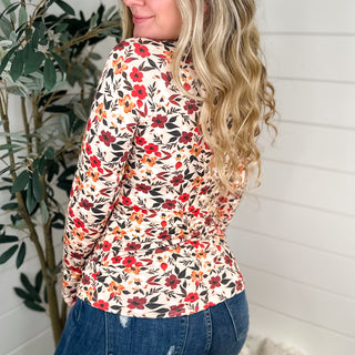 Tell a Friend Rayon Blend Long Sleeve Floral Avery Mae Top - 2 colors!