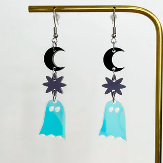 Ghost Rider Acrylic Drop Earrings