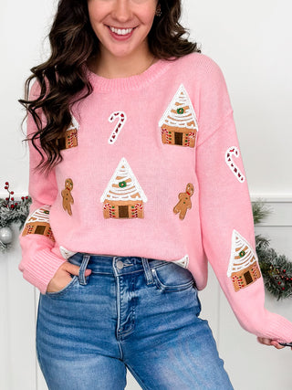 Candy Lane Knit Long Sleeve Avery Mae Sweater Top