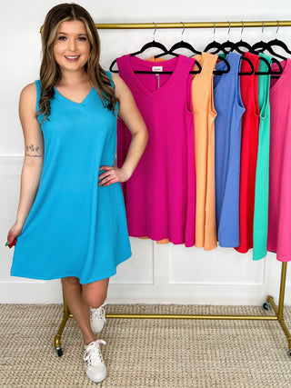 Take Your Chance Ribbed Avery Mae Dress - Multiple Colors