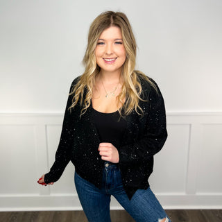 Original You Knit Long Sleeve Black Avery Mae Cardigan