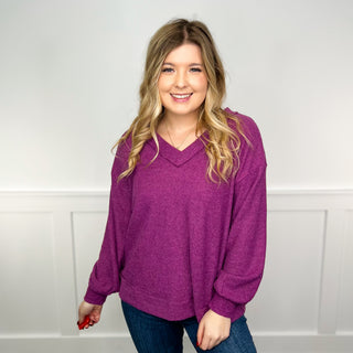 Makes Me Think Ribbed Long Sleeve Avery Mae Top - 7 colors!