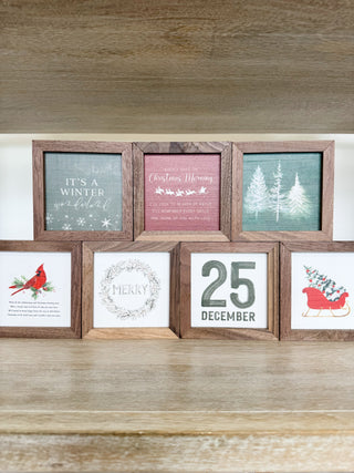 Feels Like Christmas Mini Wood Sign - 7 options!