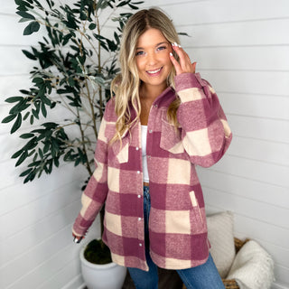 Slipped My Mind Long Sleeve Berry Avery Mae Jacket