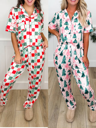 Shirley & Stone Most Wonderful Time of the Year High Rise PJ Set - 2 options!