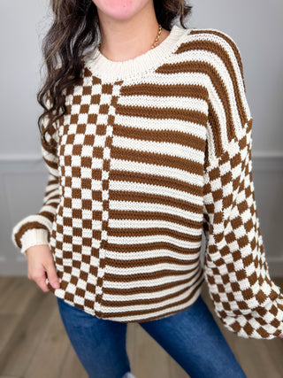 White Birch Just Like That Knit Long Sleeve Cream Sweater Top