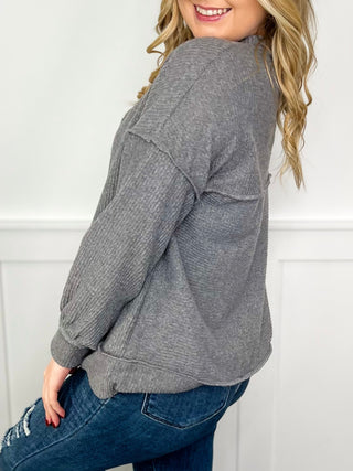 Beautiful Times Ribbed Long Sleeve Avery Mae Top - 6 colors!