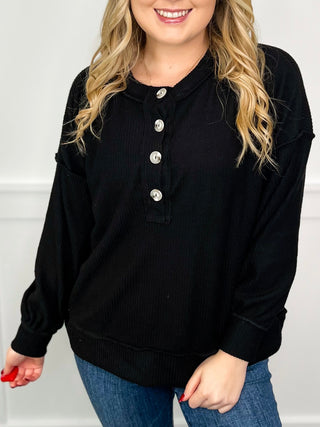Beautiful Times Ribbed Long Sleeve Avery Mae Top - 6 colors!