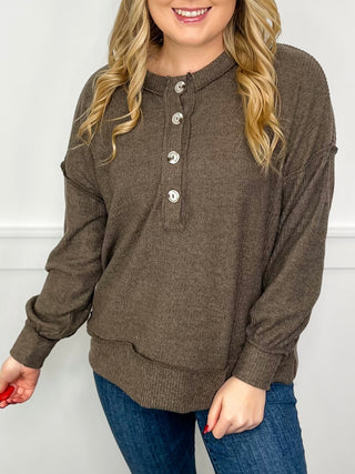 Beautiful Times Ribbed Long Sleeve Avery Mae Top - 6 colors!