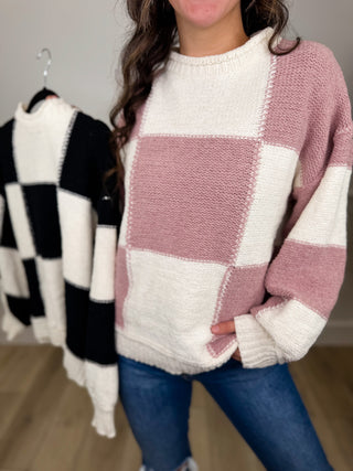 League of My Own Knit Long Sleeve Avery Mae Sweater Top - 2 colors!