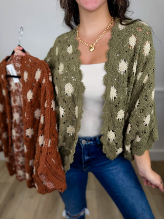 POL Making an Entrance Chenille 3/4 Sleeve Cardigan - 3 colors!