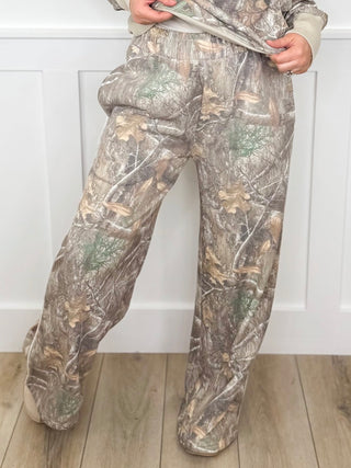 Ready to Go High Rise Wide Leg Camo Avery Mae Botttoms