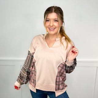 Give & Take Long Sleeve Pink Avery Mae Top