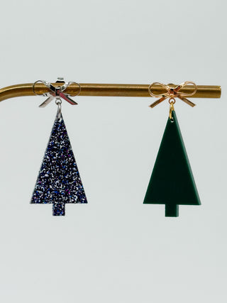 Around the Christmas Tree Acrylic Drop Earrings - 2 options!