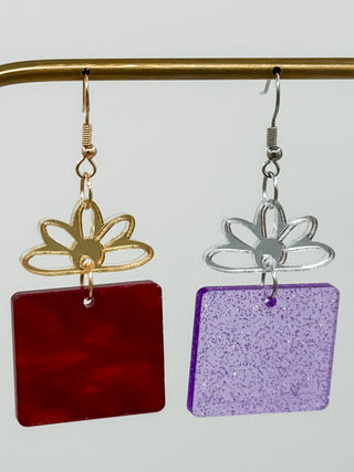 My Favorite Present Acrylic Drop Earrings - 2 colors!