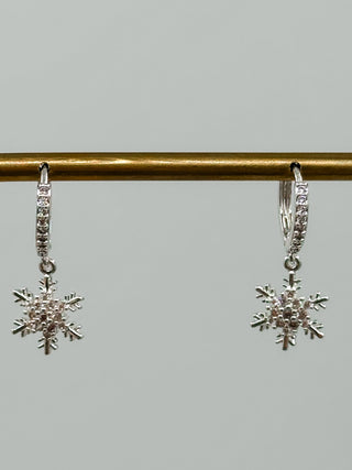 Snow Queen Silver Drop Earrings